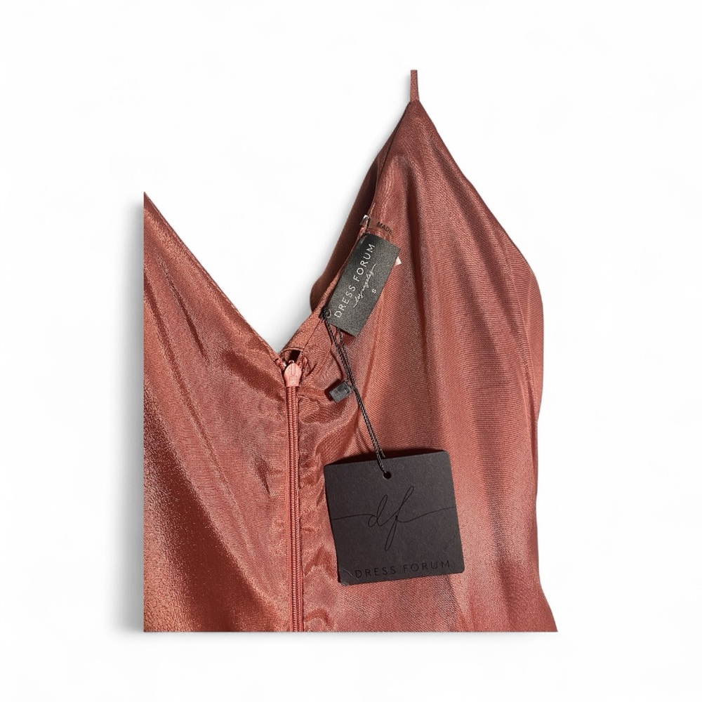 Dress Forum Copper Satin Slip Dress - Picture 8 of 12